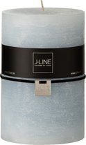 J-Line Cilinderkaars - lichtblauw - extra large - 110U - 6 stuk