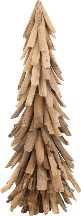 J-Line Kerstboom - hout - naturel - medium