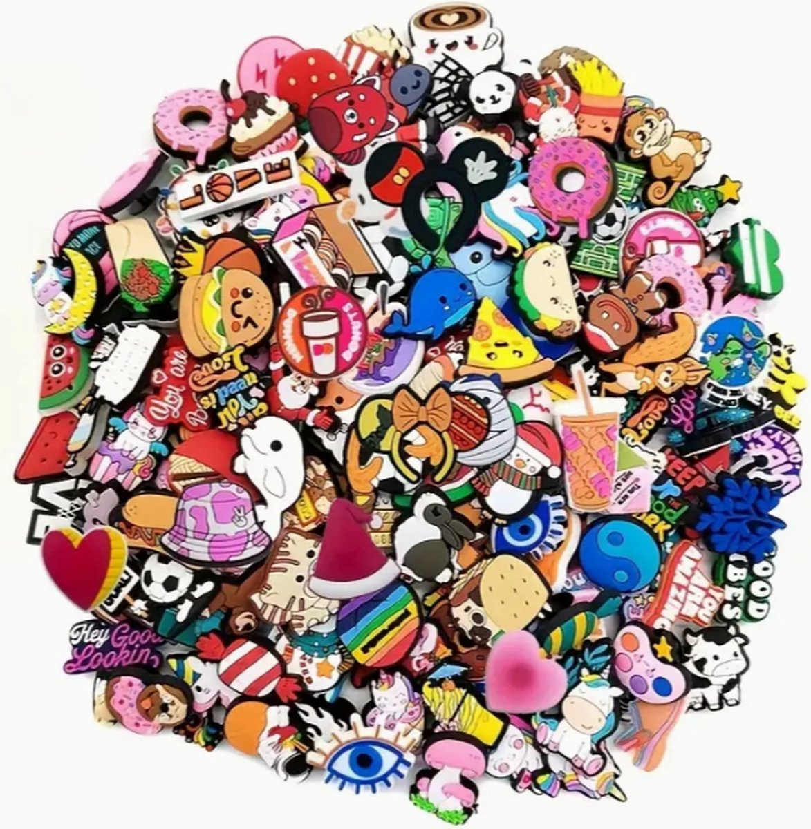 Schoen pins random jongen 16 stuks - charms verrassingszakje jongen - schoen pins - schoen charms - schoen accessoires - ook geschikt voor crocs