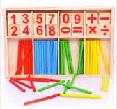 *** Rekenspel Leren rekenen - Hout - Montessori - Houten Educatief Speelgoed - Duurzaam - Op een leuke manier leren rekenen - van Heble® ***
