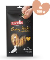 Pets Unlimited Chewy Sticks - poulet petit - 6 sachets de 100g