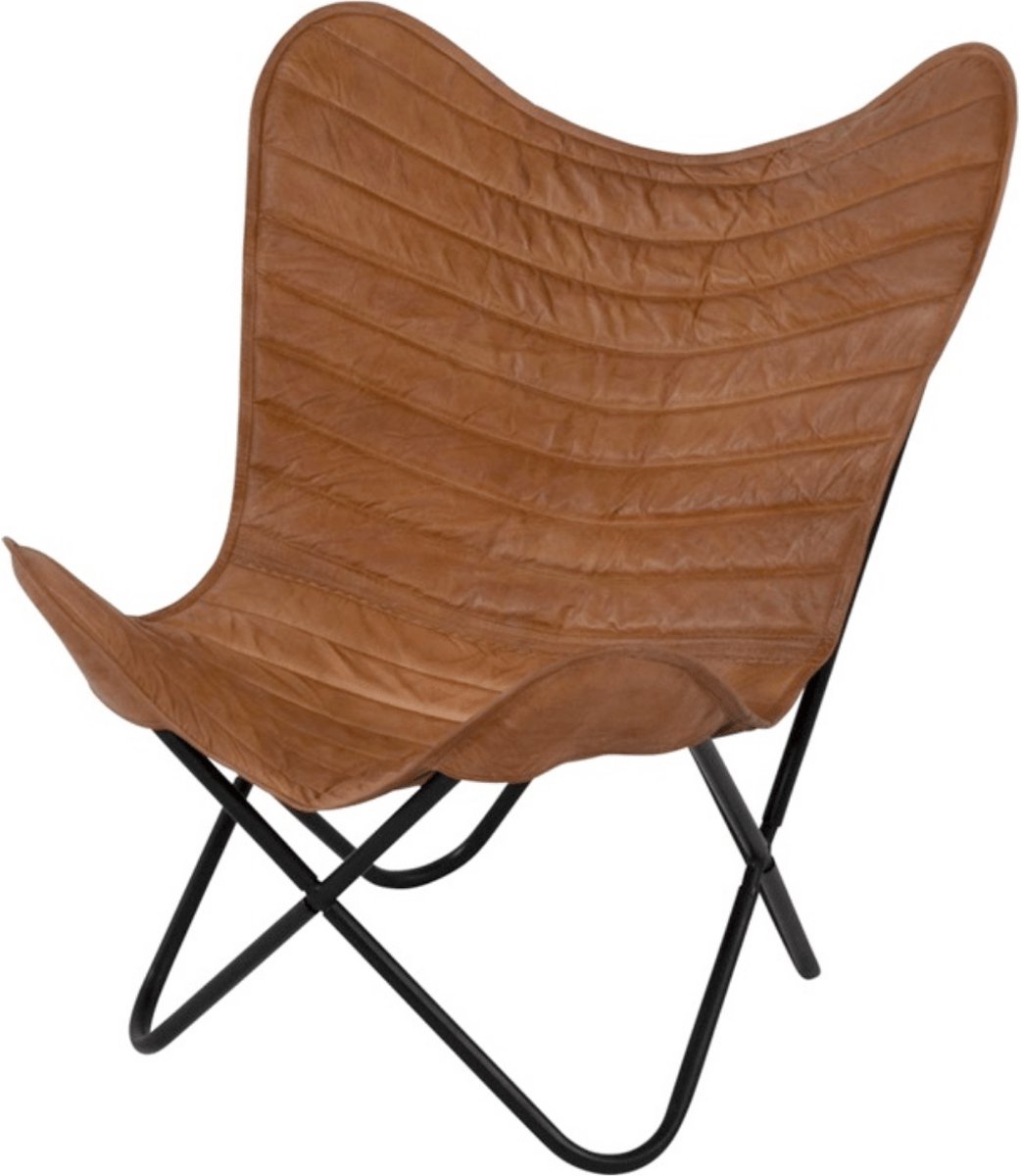 Lesli Living Fauteuil papillon Billy - Marron