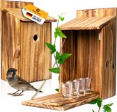 Stellar Birdhouse Minibar - Afneembaar Drankbord - Met 4 Shotglaasjes - Ruimte Voor Fles - Perfect Cadeau