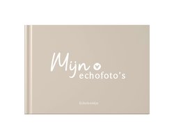 Fyllbooks - Mijn Echo Boekje - Fotoboekje, Echo Bewaarmap - Invulboek voor Echofoto's - Beige