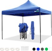 Tente de fête MaxxGarden Easy-up - 3x3 mètres standard - pliable - BLEU