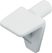 10 stuks - Premium Plankdragers voor Kledingkast / Legplankdrager - 5mm - Zuiver Wit RAL 9010