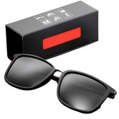 Livano Polaroid Zonnebril Voor Heren - Piloten Zonnenbrillen - Zonnenbril - Sun Glasses - Sunglasses - Techno Bril - Rave & Festival - Premium Quality - Zwart