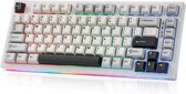 Yunzii - YZ75 PRO - Clavier mécanique sans fil - 75% - Qwerty - Clavier Gaming - Lumières RVB - Wit - Y Switch