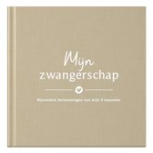Fyllbooks Mijn Zwangerschapsdagboek - Negen maanden dagboek - Invulboek voor 9 maanden - Linnen cover Taupe