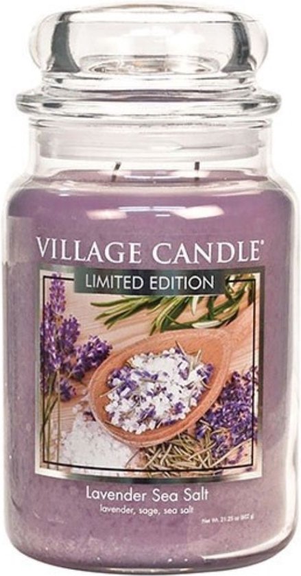 Village Candle Large Jar Lavender Sea Salt