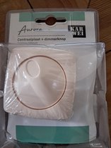 Karwei Aurora Centraalplaat + Dimmerknop - Inbouw - Creme