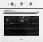 Luxell B66-SF3(MT) 4 Programma's- 3 knoppen- Witte Glazen Inbouw Oven