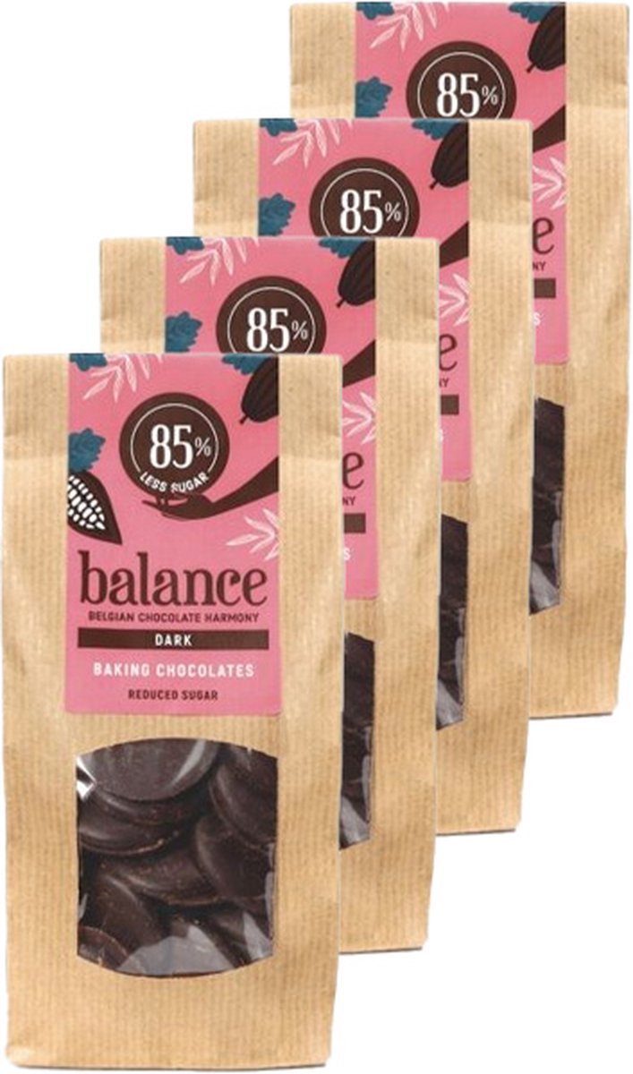 Goedkoopste Balance | Smeltchocolade | Puur | 4 stuks | 4 x 300 gram
