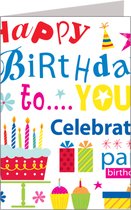 Verjaardagskaart Happy Birthday To You - XL Kaart