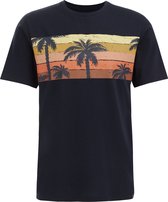 WE Fashion Heren T-shirt met opdruk