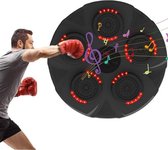 boxing machine - boxing training Met Led Lampen - boks machine Met Muziek Via Bluetooth - Intelligente bokszak – boksbal – Zwart