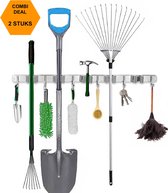 SODEAL Porte-balai - Système de suspension pour balai - Porte-outils de jardin avec Crochets pour Outils de jardin