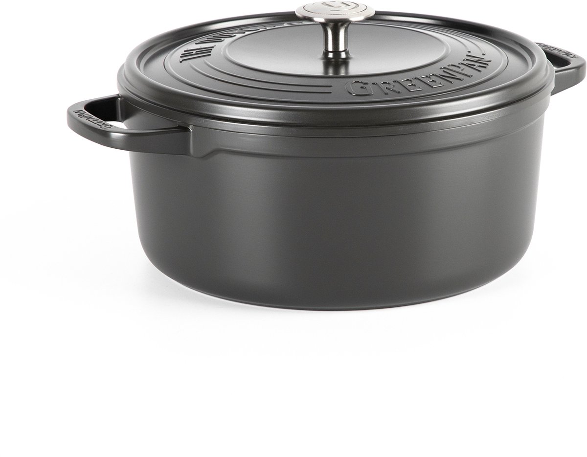 GreenPan Featherweights Braadpan - 22cm - Grijs