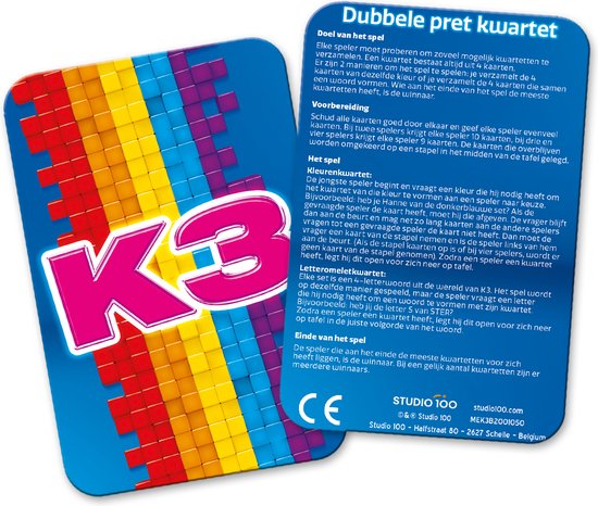 K3 - Spel - Kwartet - Dubbele pret | Games | bol