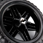 2 Pack Foam Wheels-Universele verwijderbare kinderwagen rubberen wielen-geschikt voor kinderwagens, winkelwagenvervangingen-zwart
