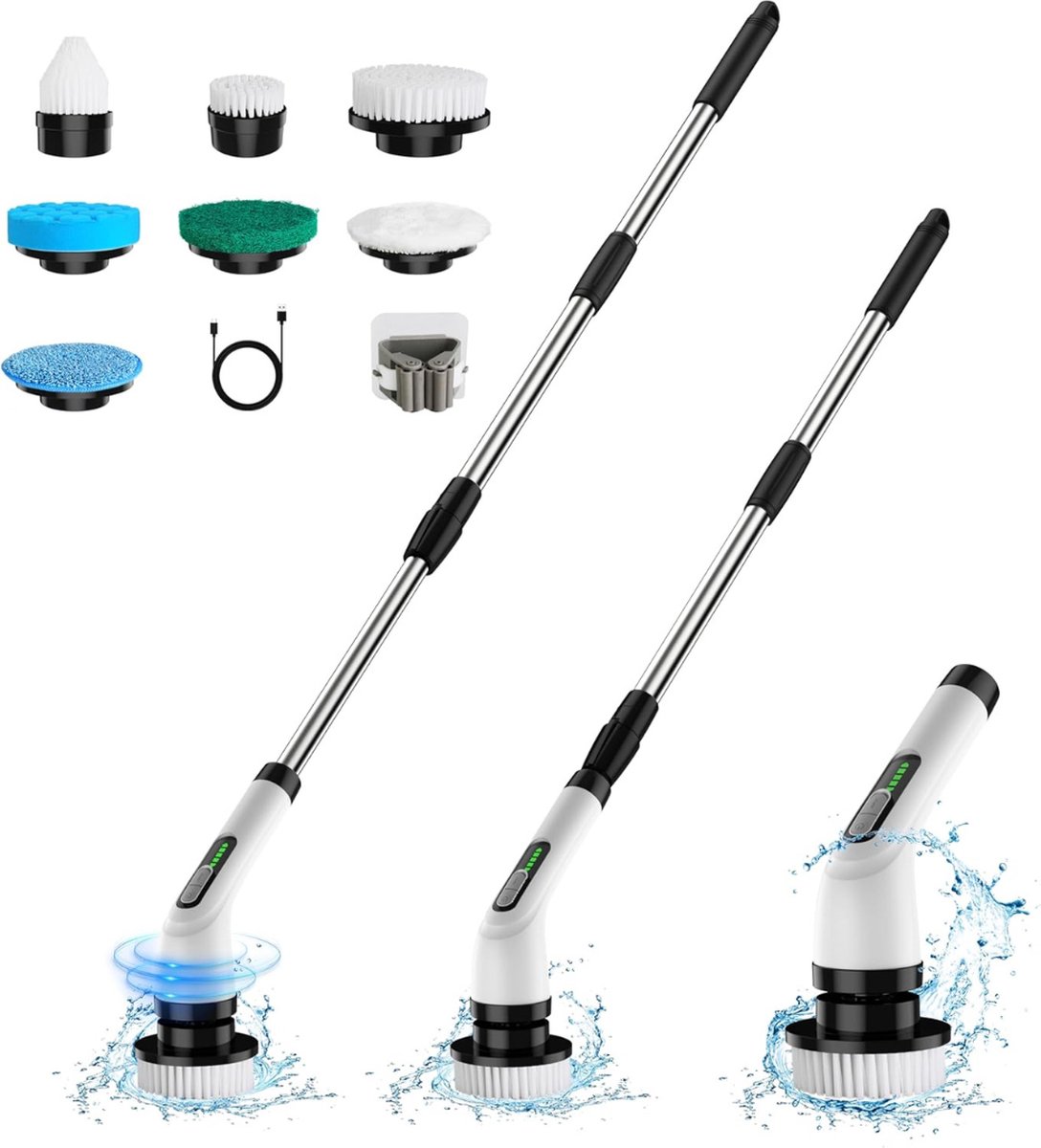 Goedkoopste Elektrische Schoonmaakborstel - Elektrische Schrobborstel - Electrische Schoonmaakborstel - Elektrische Scrubber - Elektrische Afwasborstel