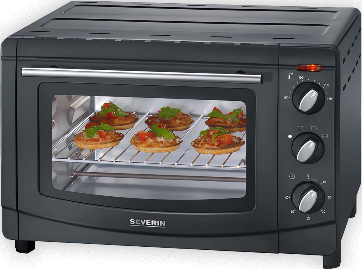 Severin TO 2067 - Vrijstaande oven - Zwart