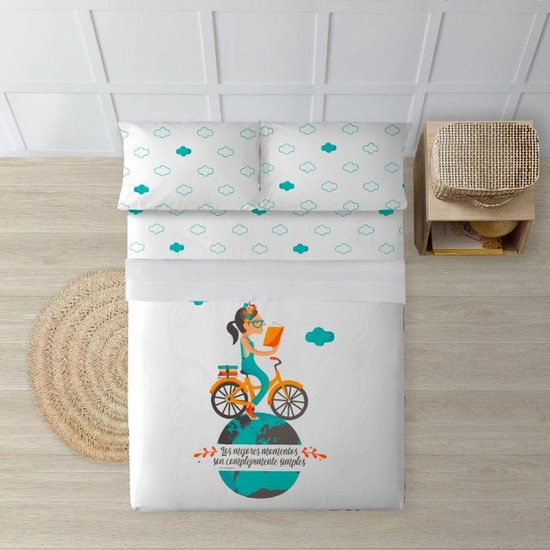 Set beddengoed Decolores Bici Multicolour 240 x 270 cm