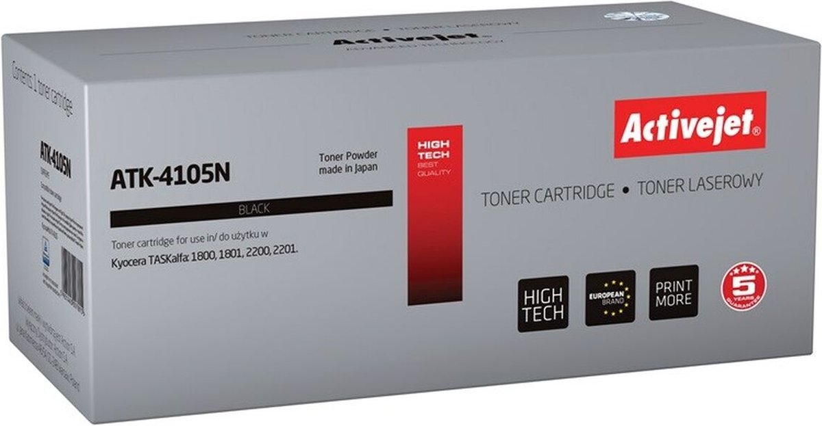ActiveJet ATK-4105N Toner voor Kyocera-printer; Kyocera KM-4105 vervanging; Opperste; 15000 pagina's; zwart.