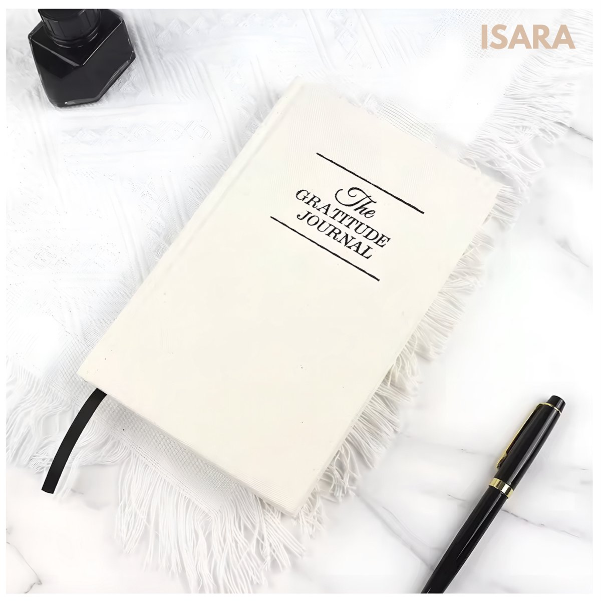 ISARA Gratitude Journal – Dankbaarheidsdagboek Volwassenen – Linnen Cover – 5 Minute Journal – Moederdagcadeau – Mindset – Reflectie