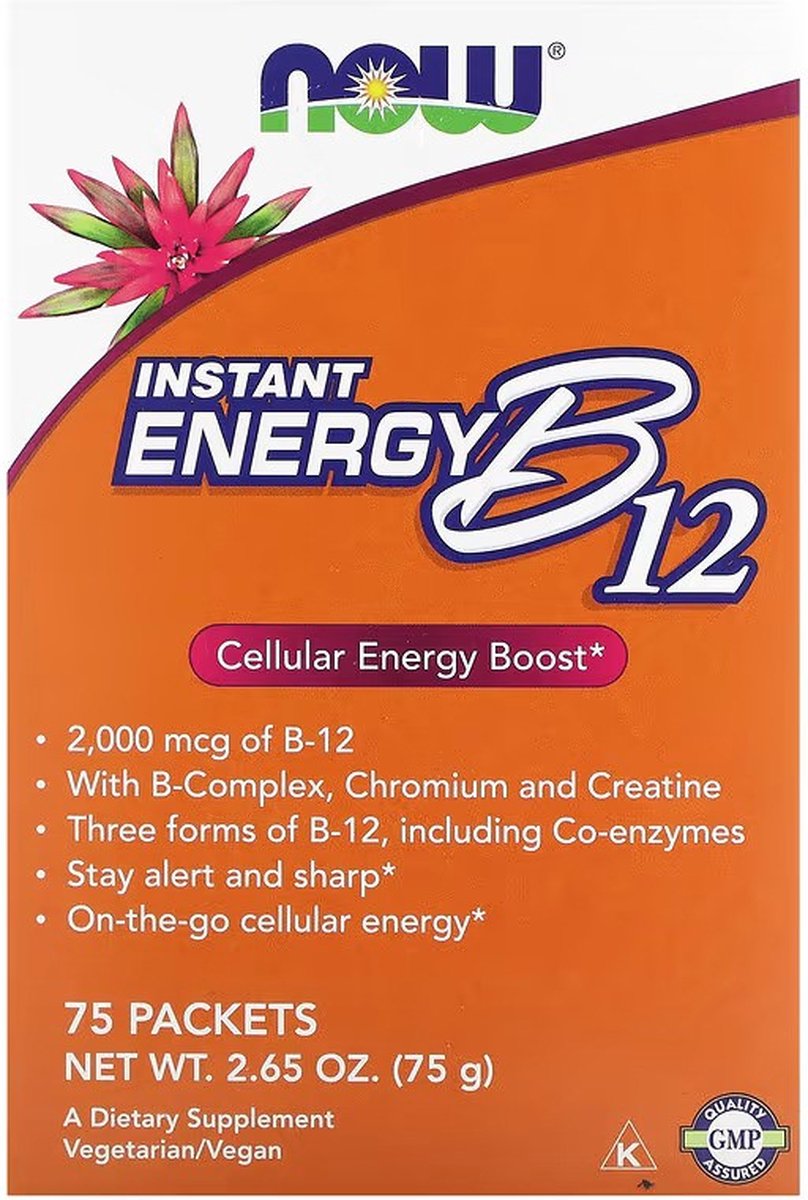 Goedkoopste Now Instant Energy B-12 2000 MCG 75 st