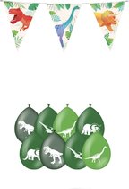 Dinosaurus Jungle Decoratie set - 10 Stuks - Dino & Safari Verjaardag Versiering - Thema Kinderfeestje