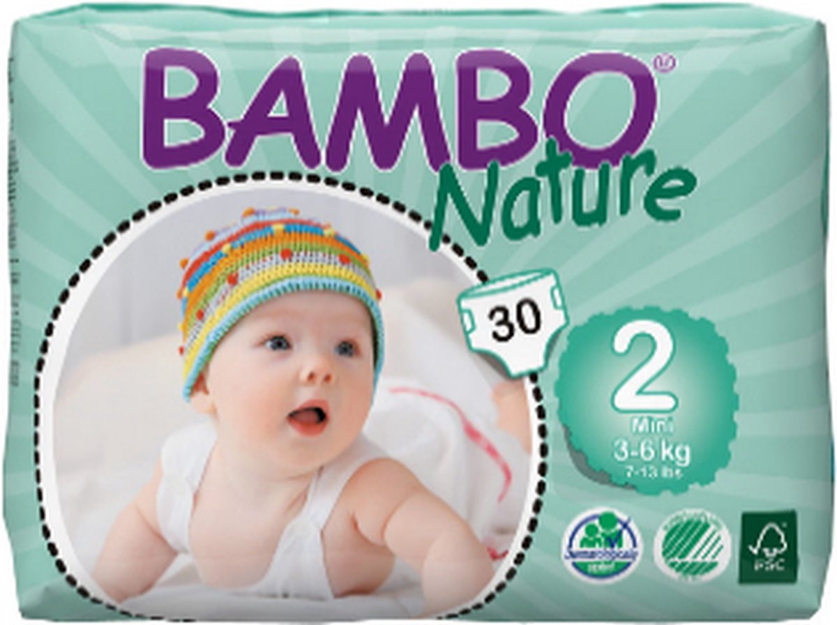 Bambo Nature 2 S - 12 pakken van 30 stuks
