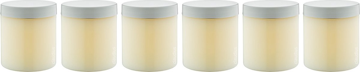 Goedkoopste Luxe Verzorgende Bodyscrub-gel Hamam 400 gram - Pot met witte deksel - set van 6 stuks - Hydraterende Lichaamsscrub