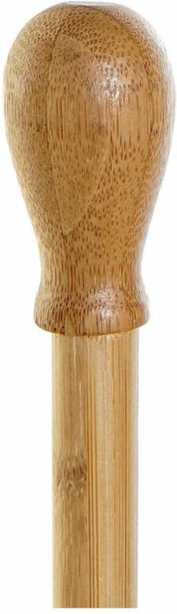 Houder voor keukenpapier DKD Home Decor Natuurlijk Zwart Bamboe (16.5 x 16.5 x 35 cm)