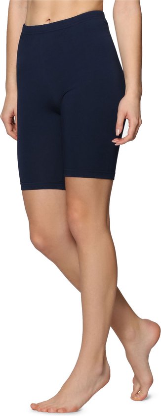 Bellivalini BLV-BLV50-157-LE Dames Leggings - Sport - Vrijetijdsbroek - Kort - Katoen - Sporbroek - Yogabroek - Marineblauw - L