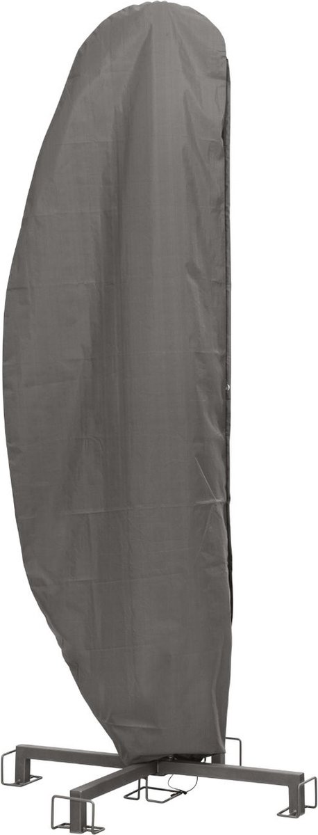 Winza Outdoor Covers Basic - Parasolhoes - beschermhoes voor zweefarm parasol - Afmeting : 260x60/86 cm - Waterdicht PP Textiel - Grijs - 250x64 cm met Opzetstok - 2 Jaar Garantie Antraciet