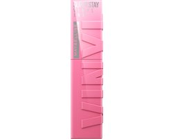 Foto: Maybelline new york superstay vinyl ink longwear liquid lipstick 155 upbeat vloeibare lippenstift voor een schitterende glans en intense kleur blijft tot wel 16 uur zitten geeft niet af roze