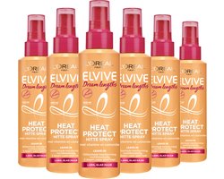 L’Oréal Paris Elvive Dream Lengths Heat Protect Hittespray - Lang, Beschadigd Haar - 230°C Hittebescherming - 6 x 150ml