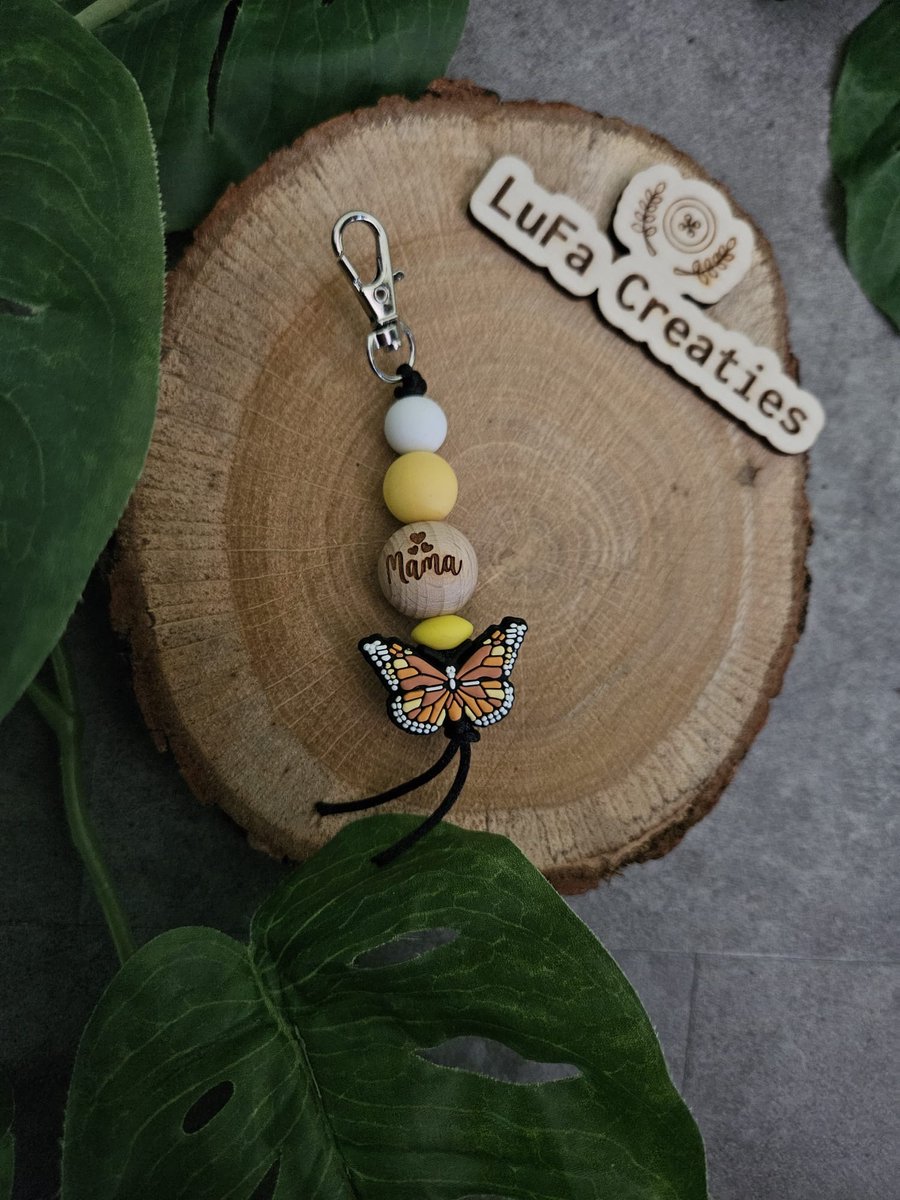 Sleutelhanger voor mama met vlinder 2