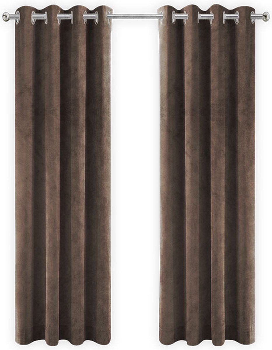 Driezitsbank en fauteuil van kunstleer ACKLEY - Chocoladebruin