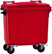 Afvalcontainer 770 liter rood