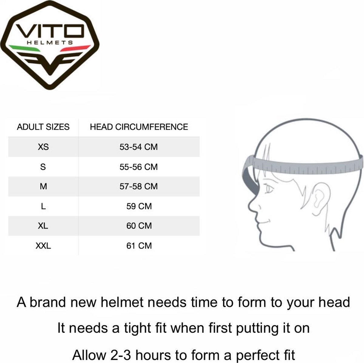Vito jet helm Lavori mat zwart M - Scooter / Snorfiets – foto 2