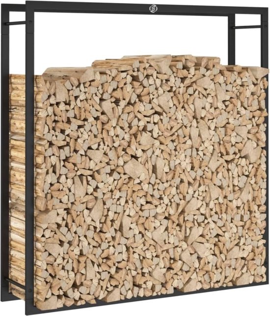 Suporte para lenha 110x35x108,5 cm madeira de pinho maciça | Loja Sitio