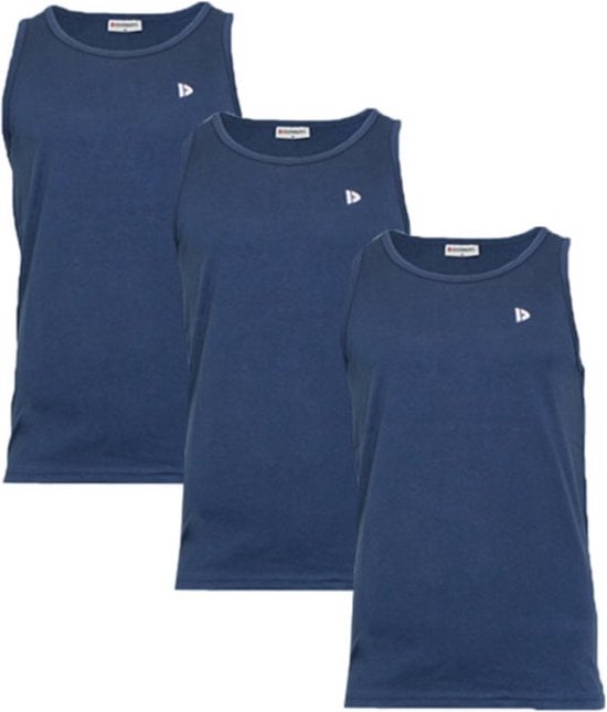 3-Pack Donnay Muscle shirt (589006) - Tanktop - Heren - Navy (010) - maat 4XL