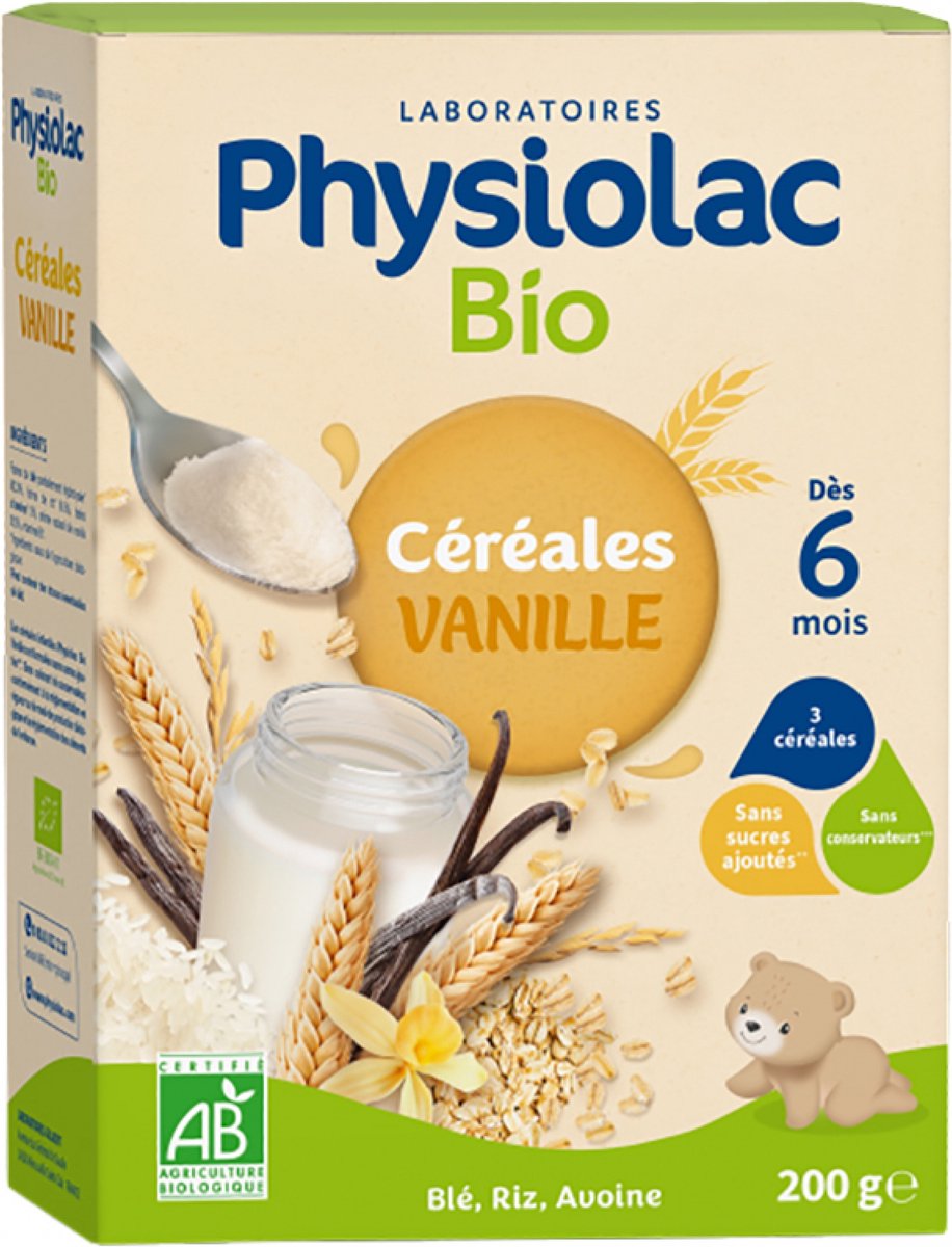 Goedkoopste Physiolac Biologische Vanille Granen Vanaf 6 Maanden 200 g