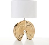 Maison Living - Lampe de table de Luxe en céramique NUT avec abat-jour h35x16cm - Or - Noir mat
