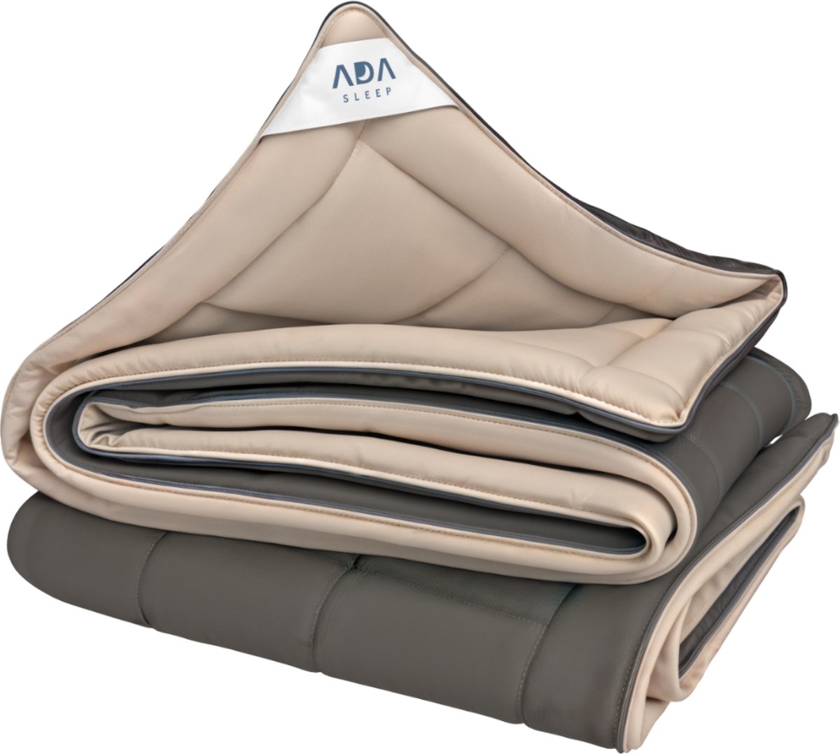Ada Sleep dekbed - 140x200 cm - bruin/beige - all year - enkel - wasbaar - anti allergie - dekbed zonder overtrek - zomerdekbed & winterdekbed