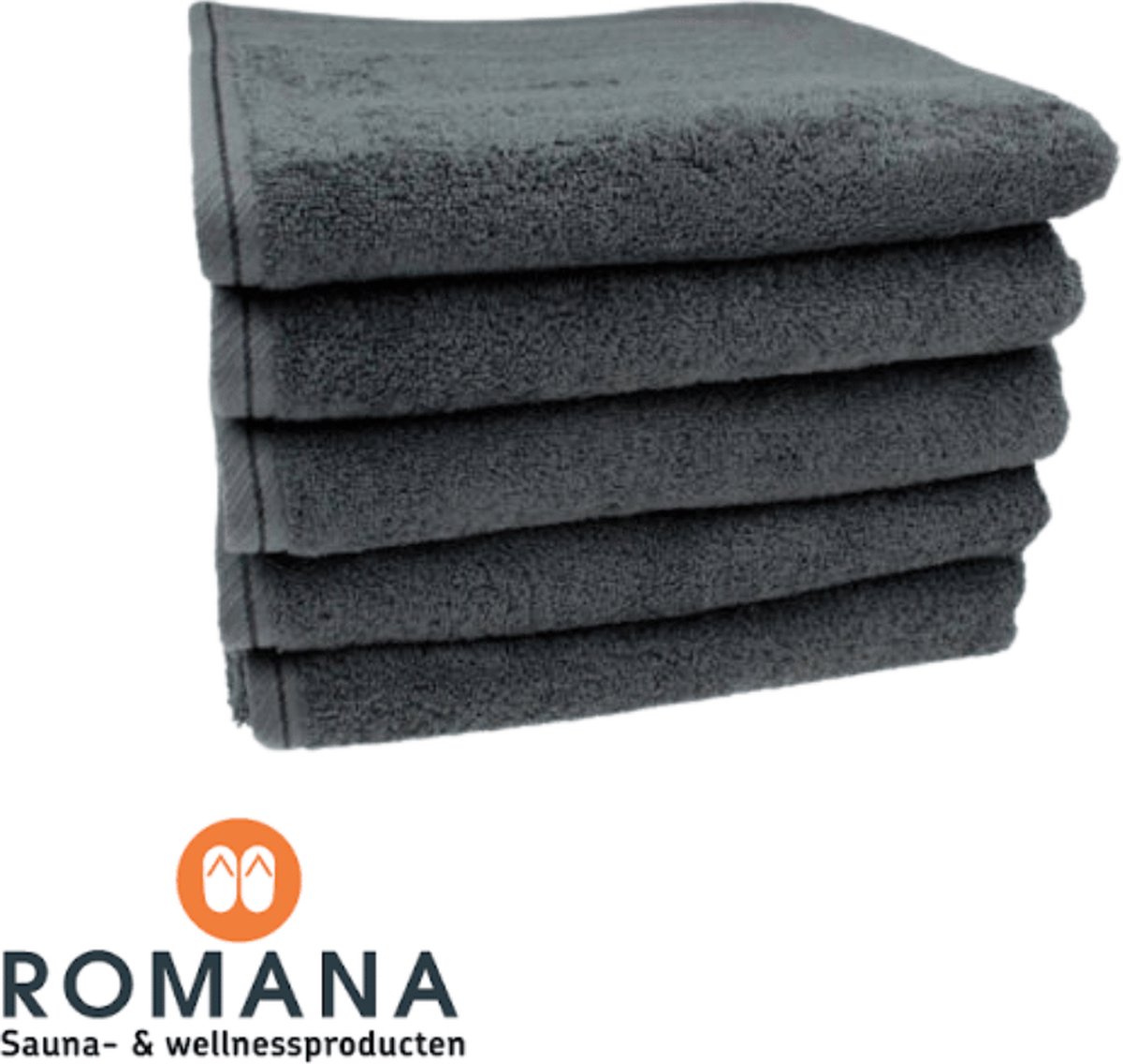 Romana Products Hotelhanddoek - Luxe Badhanddoek - Antraciet - 100cm x 180cm - Zacht en Absorberend