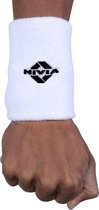 Nivia polsband WB01 voor heren en dames (groot, wit) | Materiaal - Katoen | Zweetband voor pols| Lichtgewicht | Rekbaar | Goed absorberend