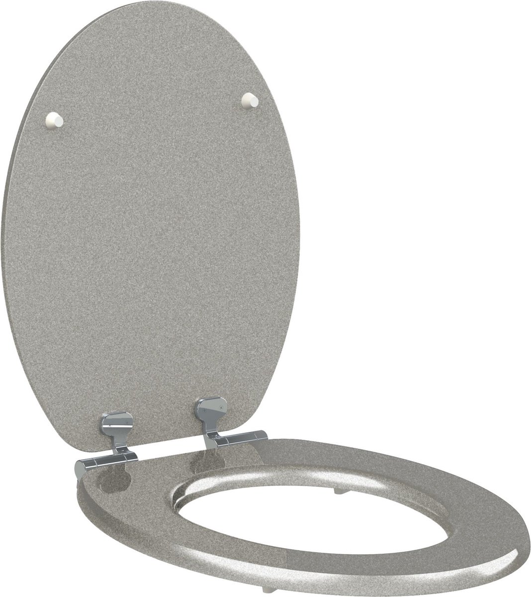 Allibert Silver Wc-Zitting Zilver